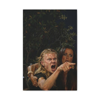 Funny screaming haaland Bathroom Wall Art -  12 X 18 Canvas